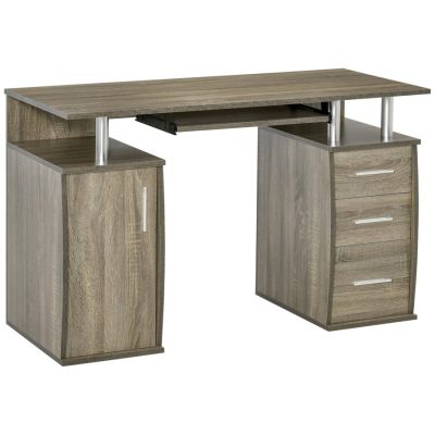 Computer Desk 47.25" x 21.75" x 29.5" Light Grey