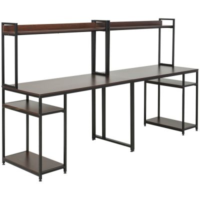 Desk 94.5"x23.5"x53.25" Brown