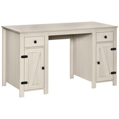 Writing Desk 52.25" x 23.5" x 30" White
