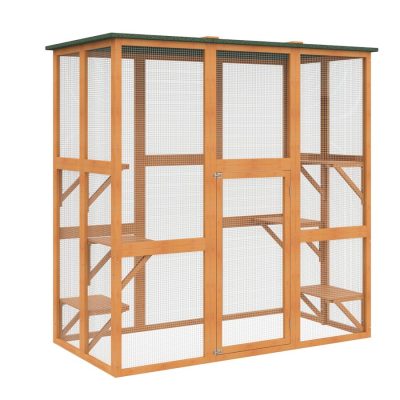 Cat Cage 71"  x 38.5"  x 71" Orange