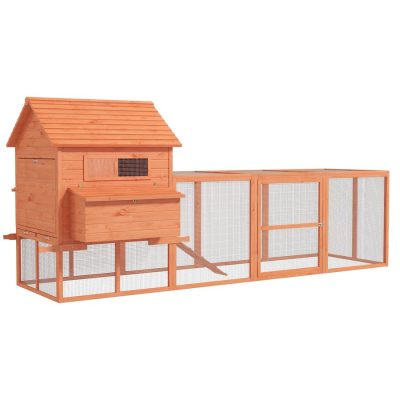 chicken coop 145" x 68" x 67" Orange
