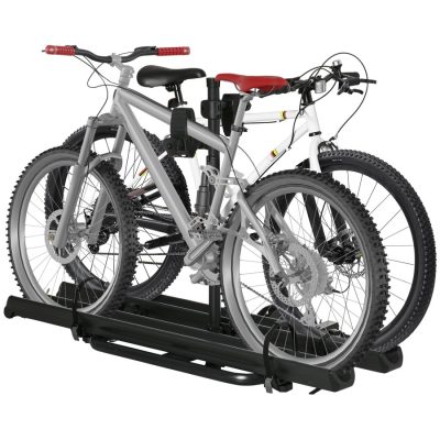 HOMCOM 2-Bike Hitch Mount Bike Rack
